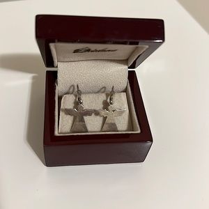 Sterling silver angel earrings